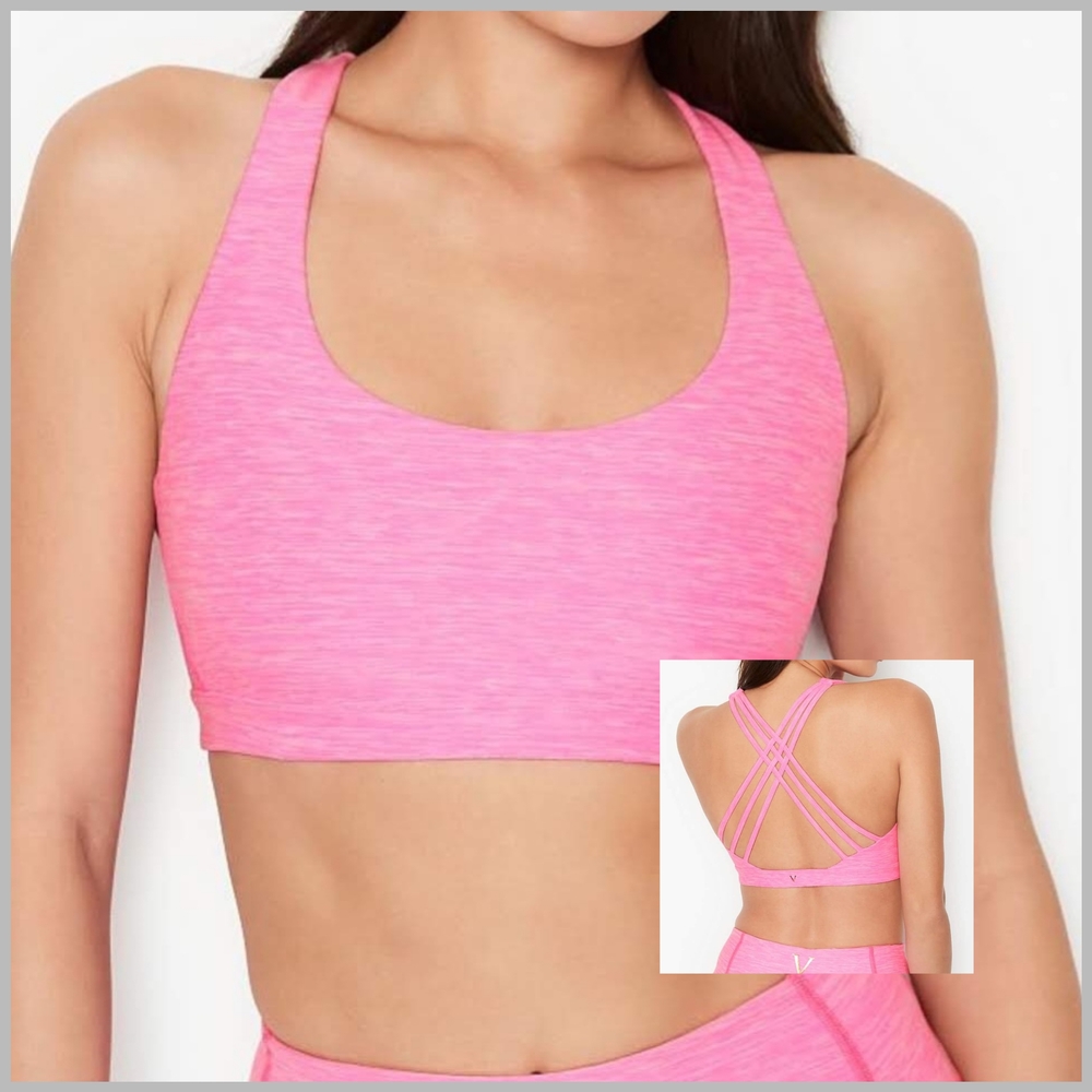 NEW VICTORIA'S SECRET Strappy Back Light Impact Sport Bra Large